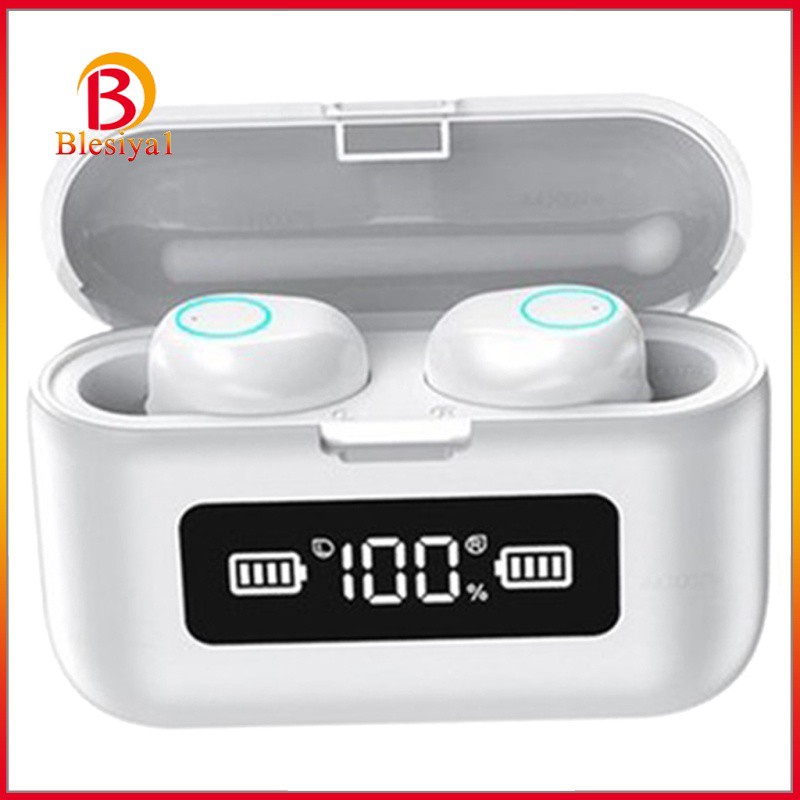 [BLESIYA1] Mini TWS  5.0 Headset Headphones HiFi Earphones+Charging Box Black