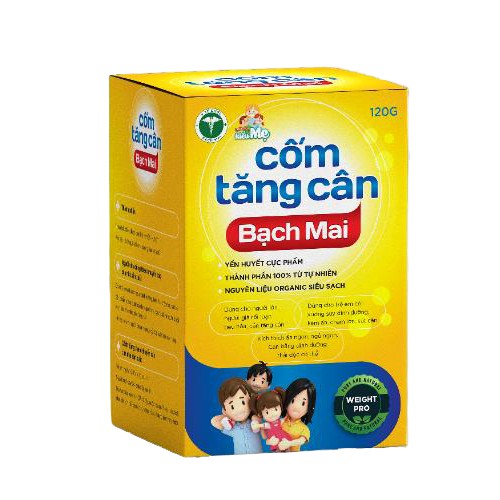 CỐM TĂNG CÂN BẠCH MAI - Kích thích ăn ngon, tăng hấp thu ở trẻ biếng ăn,khắc phục tình trạng chậm lớn