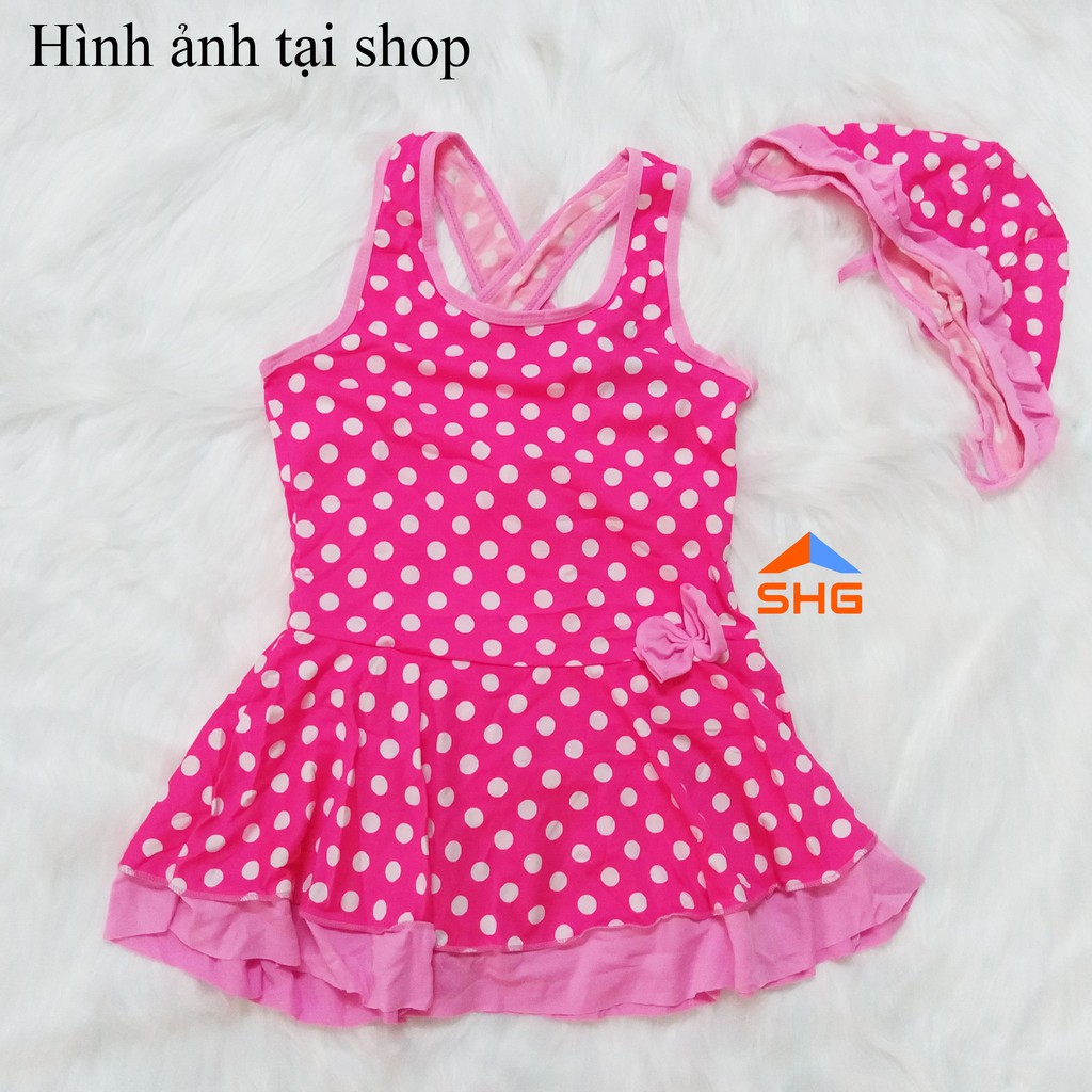 (SG HOUSE) BỘ ĐỒ BƠI BÉ GÁI HOÀNG GIA CAO CẤP, LIÊN THÂN HỌA TIẾT CHẤM BI CỰC ĐẸP, SIZE CHUẨN TỪ S ĐẾN 3XL