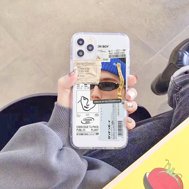 Ốp lưng iphone Boy London chống sốc trong suốt bảo vệ camera 13 pro max 11 12 promax mini 6 6s 7 8 plus x xr x