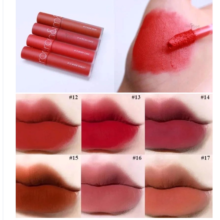 Son kem lì Romand Zero Velvet son bóng juicy lasting 20 glasting water Tint zero 05