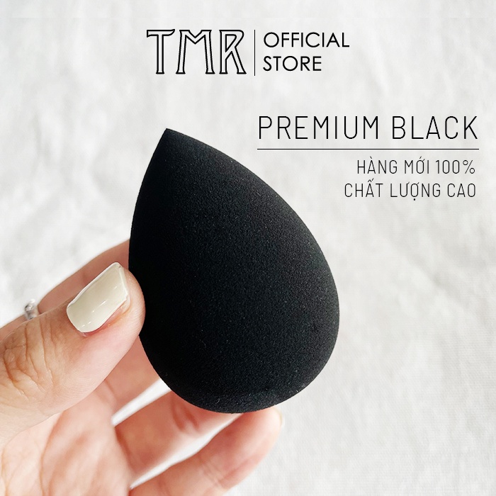 Bông Mút Tán Nền Đa Năng TMR Makeup, Premium Black 3 Loại Giọt Nước, Hồ Lô, Oval Vát, Màu Đen Cao Cấp