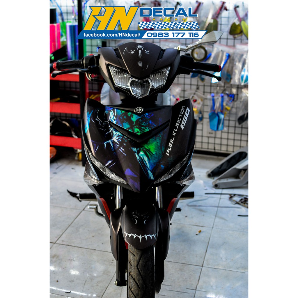 Tem Trùm Exciter 150 Xanh Black Pantherr