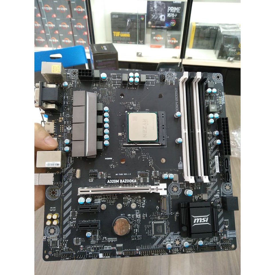 Bo mạch chủ MSI A320M BAZOOKA cũ. Main MSI A320M BAZOOKA, Socket AM4, có khe M2 SSD | BigBuy360 - bigbuy360.vn