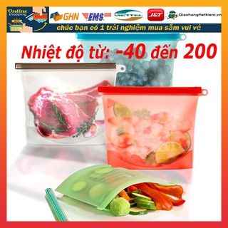 túi silicon đựng đồ ăn để tủ lạnh