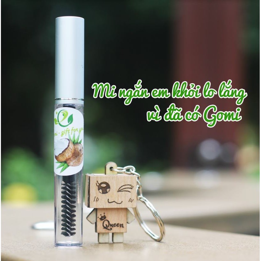 Mascara dầu dừa chuốt mi giúp mi dài, dày và đen tự nhiên GOMI