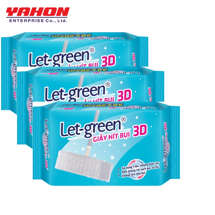 Combo 3 Bao Giấy Hít Bụi LET-GREEN 20 Miếng/Bao