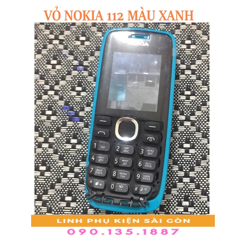 VỎ NOKIA 112 MÀU XANH