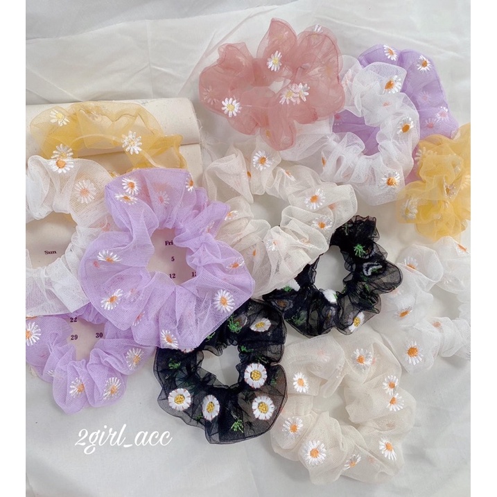 (Nhiều Mẫu) scrunchie cột tóc vải handmade