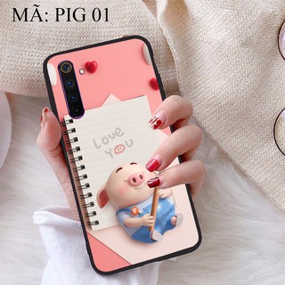Ốp lưng realme 6 pro viền dẻo tpu bst lợn tết