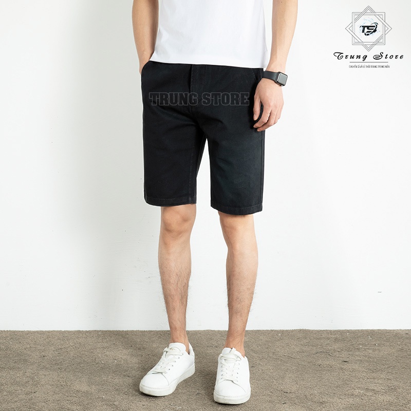 [FORM RỘNG] Quần Short KAKI CAO CẤP Nam Basic (7 màu), Vải KAKI Dày Dặn, Co Giãn, Thoải Mái, Dễ Phối Đồ