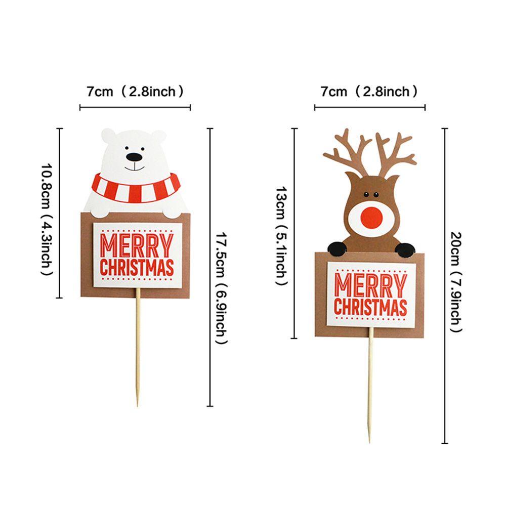 Mioshop 10 Que Cắm Trang Trí Bánh Kem Hình Ông Già Noel