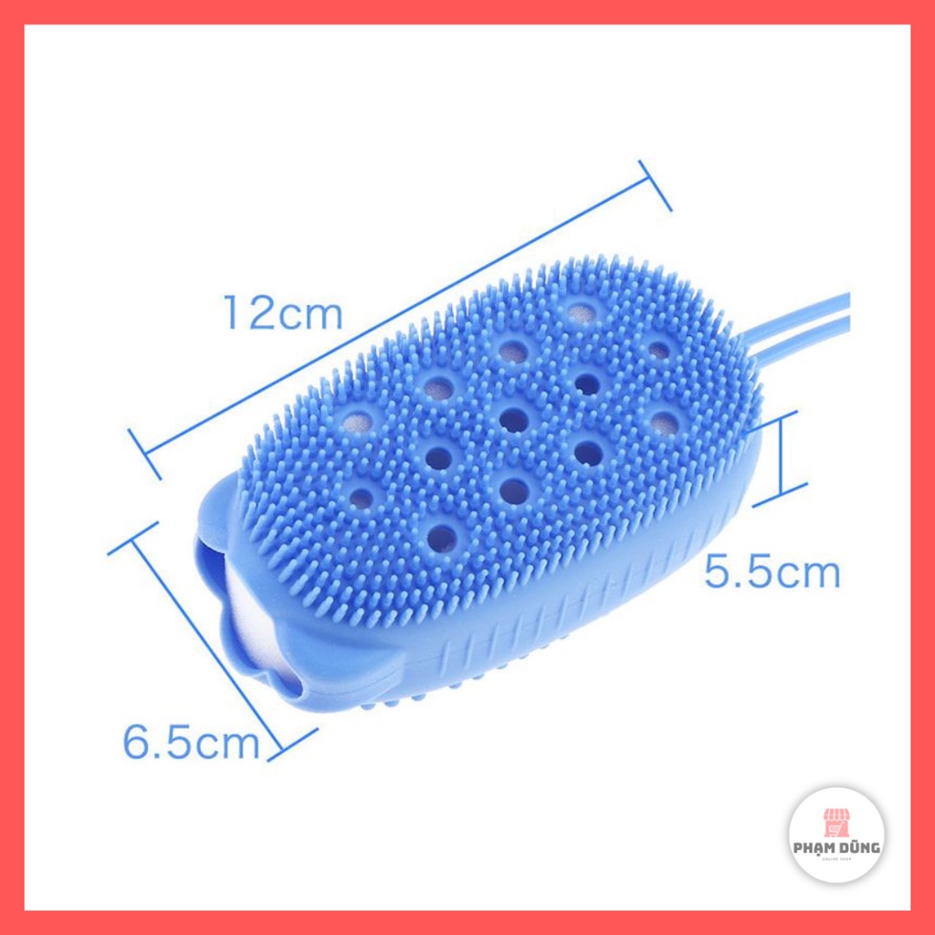 Bông tắm tạo bọt  massage hình chuột , bông tắm silicon tẩy tế bào chết