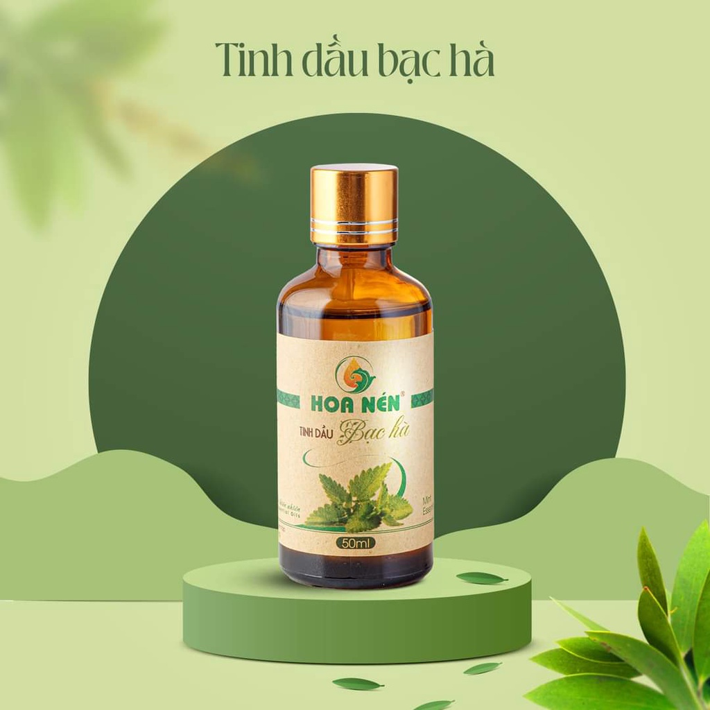 Tinh dầu Bạc Hà NGUYÊN CHẤT 50ml_Tinh dầu đuỗi muỗi, khử khuẩn hiệu quả (có kiểm định chất lượng)