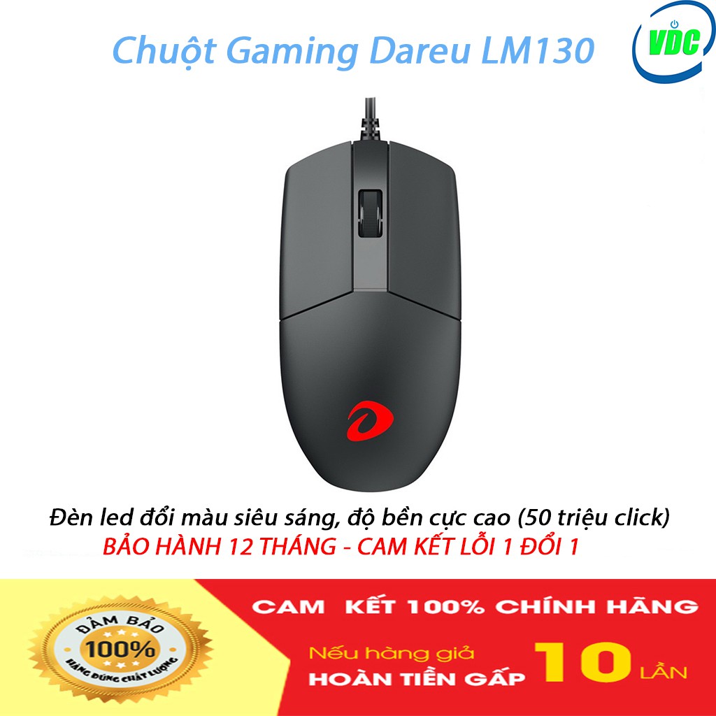 Chuột Gaming Dareu LM130 - MAI HOÀNG PHÂN PHỐI - CHÍNH HÃNG BẢO HÀNH 24 THÁNG
