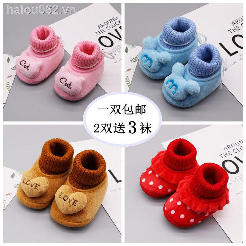 Giày Cotton Giữ Ấm Mùa Đông Cho Bé 0-1 Tuổi 3-5 - 6-8 - 12 Tháng Tuổi