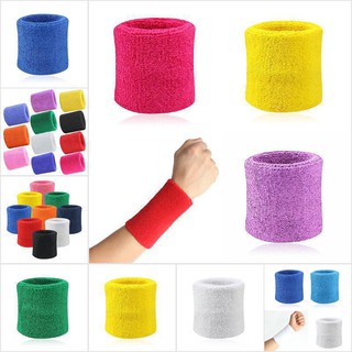 Set 2 Băng Đeo Cổ Tay Thấm Hút Mồ Hôi Tiện Lợi Khi Chơi Thể Thao