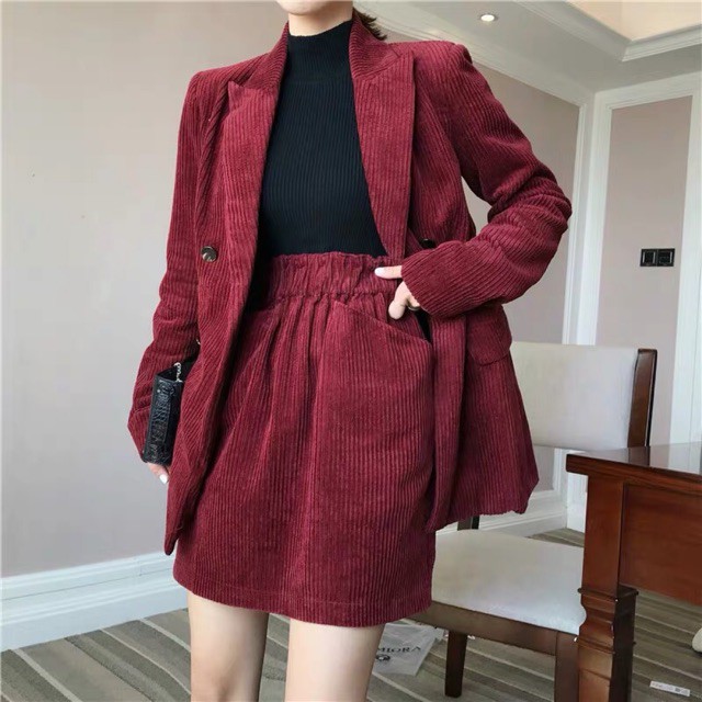 (Order) Có tách set áo blazer, chân váy, quần (kèm ảnh thật)