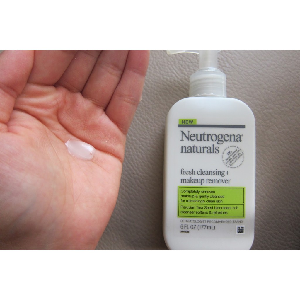 Sữa Rửa Mặt Neutrogena Naturals Fresh Cleansing + Makeup Remover (177ml) _ NTG021SRM