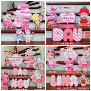 Chibi sinh nhật cho bé gái - Nhiều mẫu
