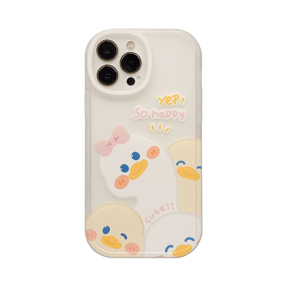 Ốp Điện Thoại TPU Mềm Chống Sốc In Hình Vịt Cho iPhone 11 12 13 Pro max mini XS max xr 7 8 se2020 plus
