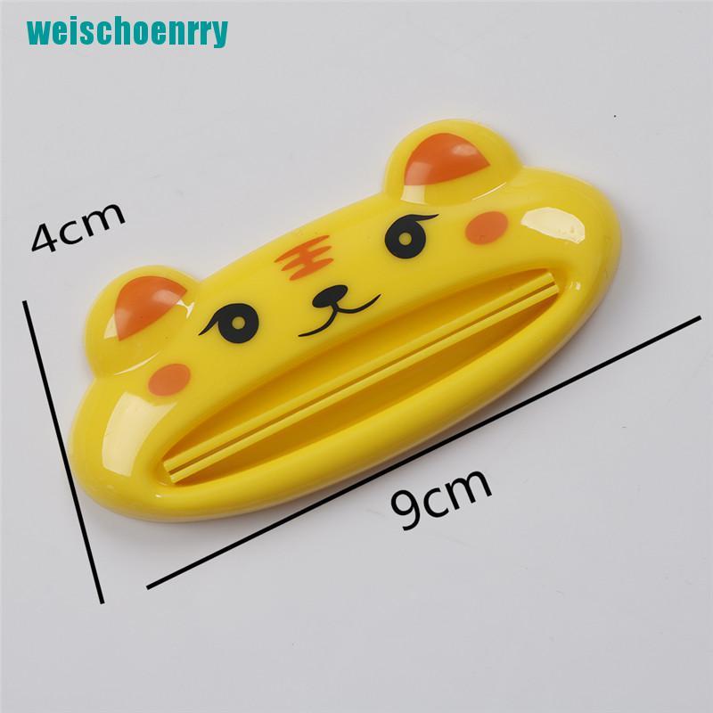 Dụng cụ đẩy kem đánh răng bằng nhựa hình động vật dễ thương đa chức năng