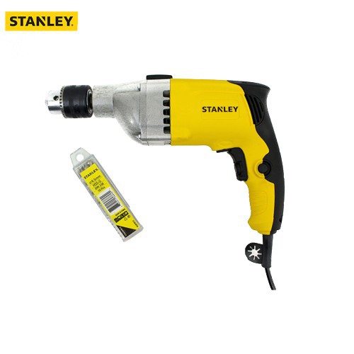 Combo Máy khoan cầm tay Stanley STDH7213-B1 720w 13mm và Mũi khoan sắt Stanley STA50089B10 6.5MM HSS