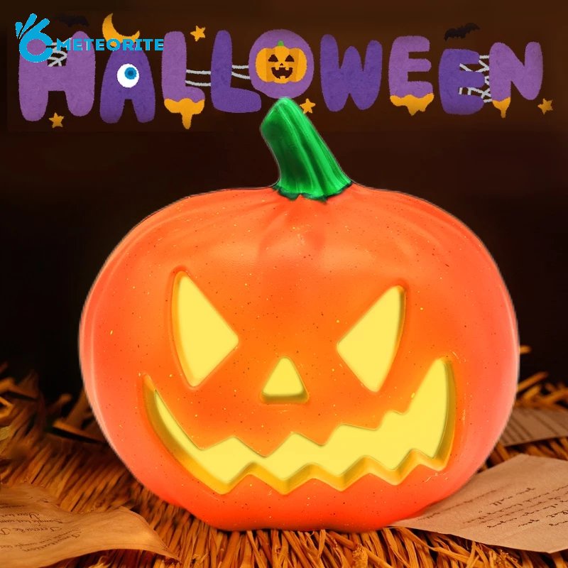 Đèn LED Trang Trí Halloween Hình Bí Ngô Mini Sử Dụng Pin