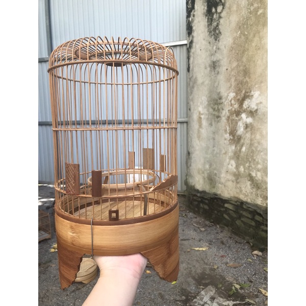 LỒNG KHUYÊN SÀN TRE NAN MAU, NAN KHÍT CHO CHIM SIÊU BÉ như ốc mít