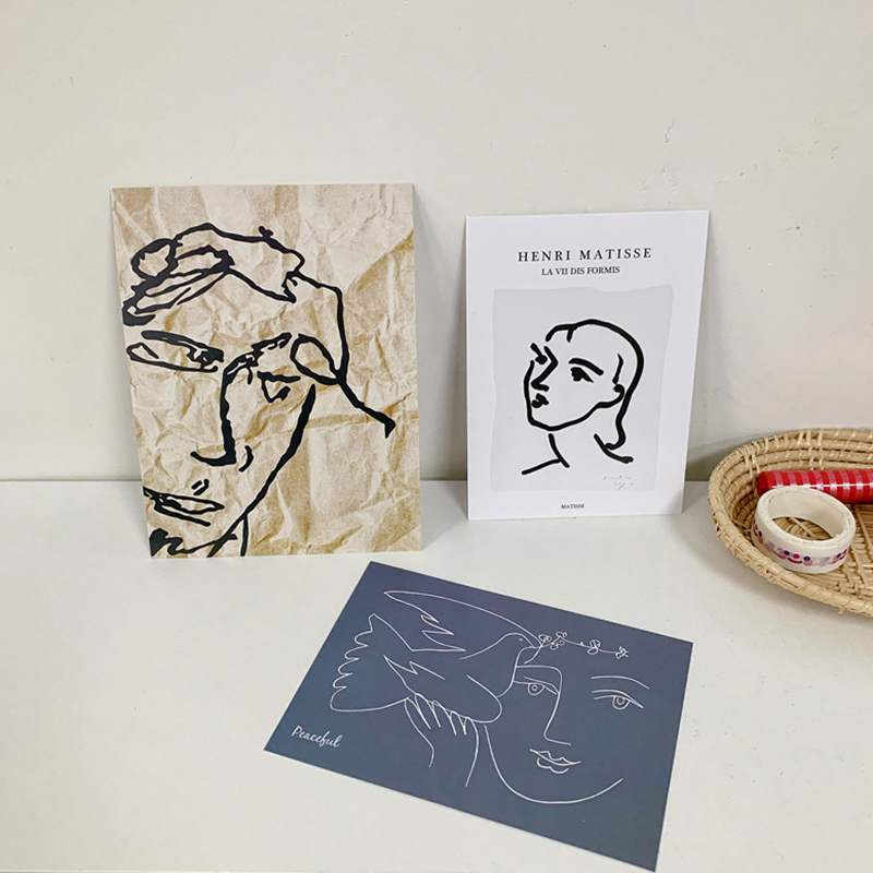 【cfh】3 Nhãn Dán Họa Tiết Tranh Picasso Trang Trí Tường độc đáo