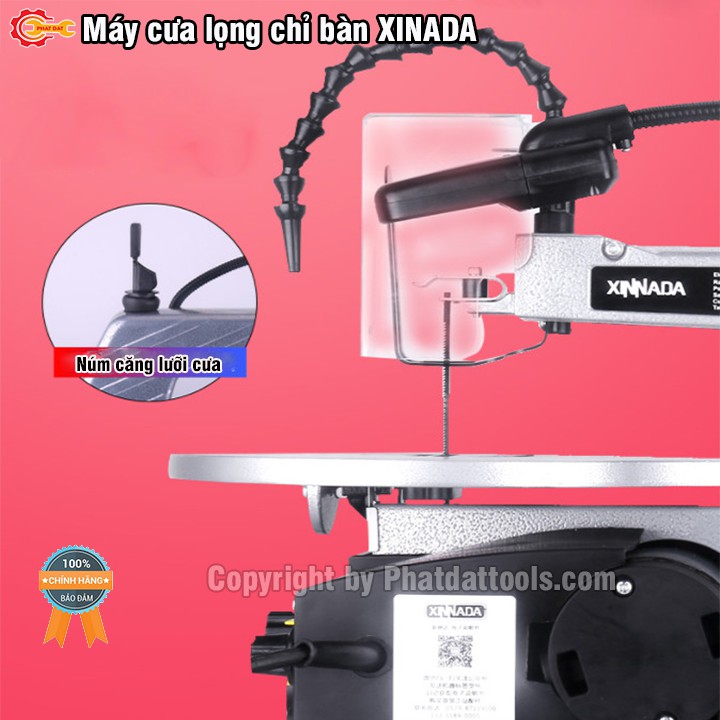 Máy cưa lọng bàn XINNADA-Tặng kèm 40 lưỡi cưa dẹt,40 lưỡi cưa tròn-Hàng chính hãng-Bảo hành 6 tháng