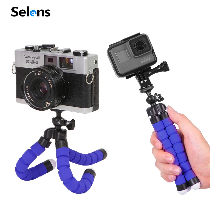 Giá đỡ ba chân SELENS mini kiểu dáng bạch tuộc linh hoạt dành cho điện thoại máy ảnh