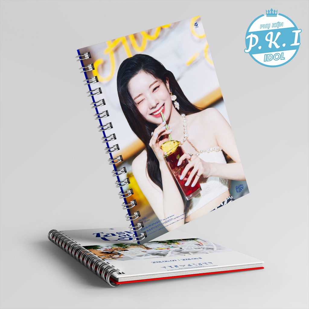 Sổ Còng Notebook In Hình Mini Album &quot;Taste Of Love&quot; và hình Các Thành Viên Của TWICE