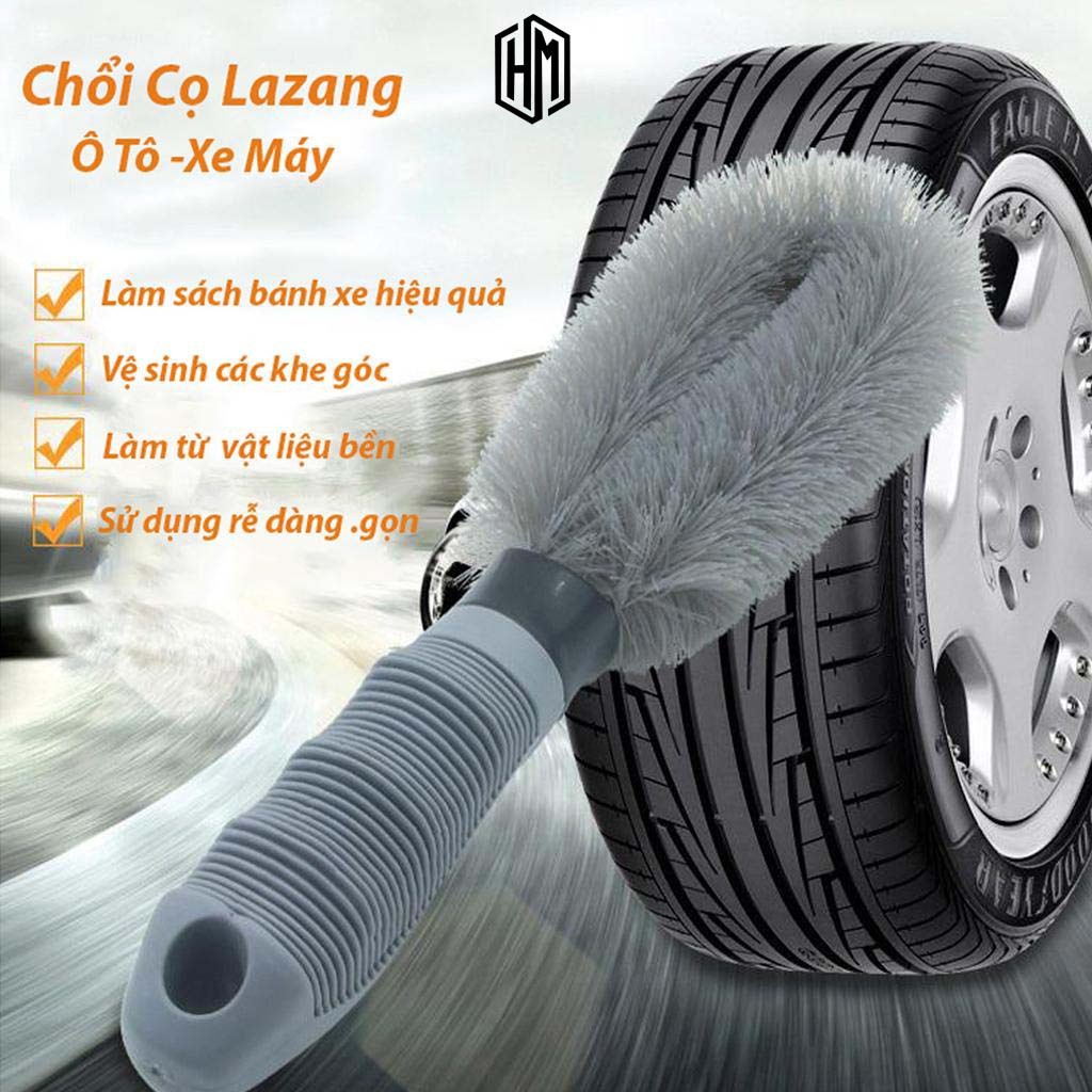 Chổi cọ rửa lốp, lazang cho ô tô xe máy