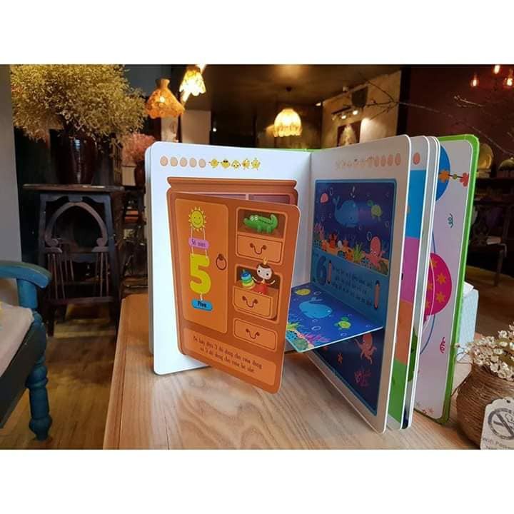 Sách tương tác LiftTheFlapLật mở khám phá First 100 Numbers 100 số đếm đầu tiên