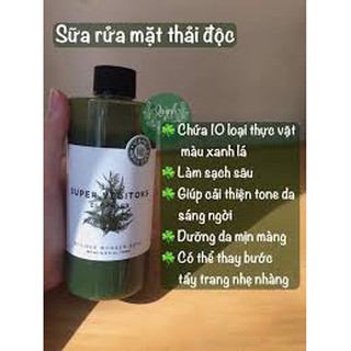 Sữa rửa mặt thải độc rau củ super vegitoks cleanser 3 in 1