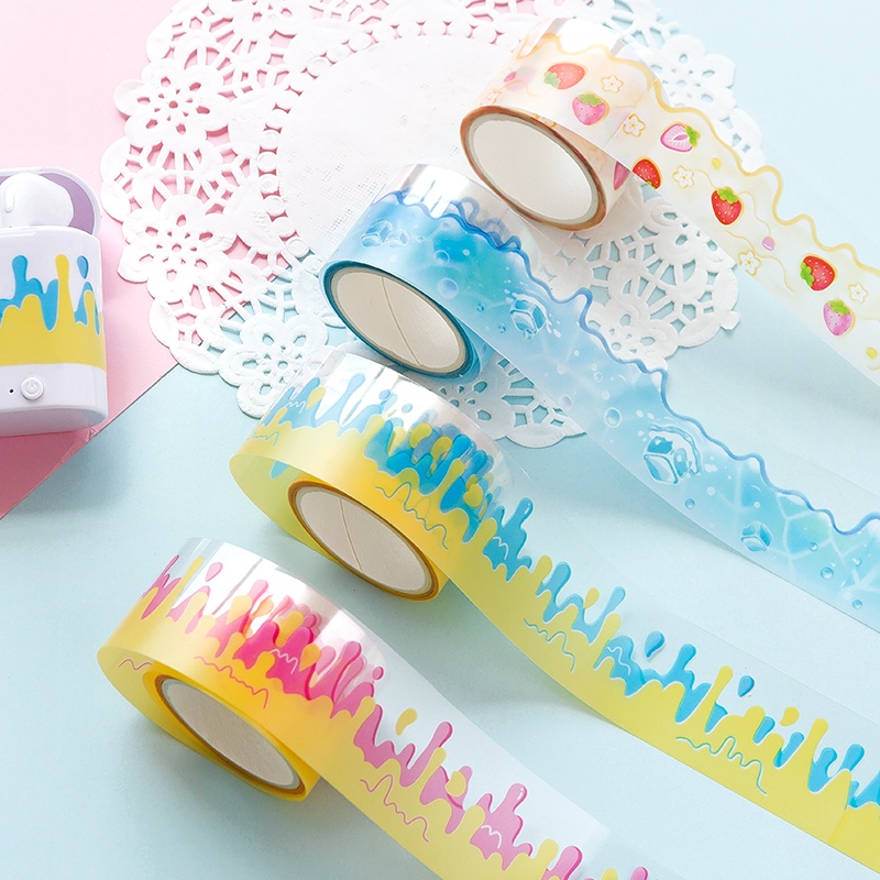 Flowertree 1 Cuộn Băng Keo Washi Dán Trang Trí Sổ Lưu Niệm Nhật Ký