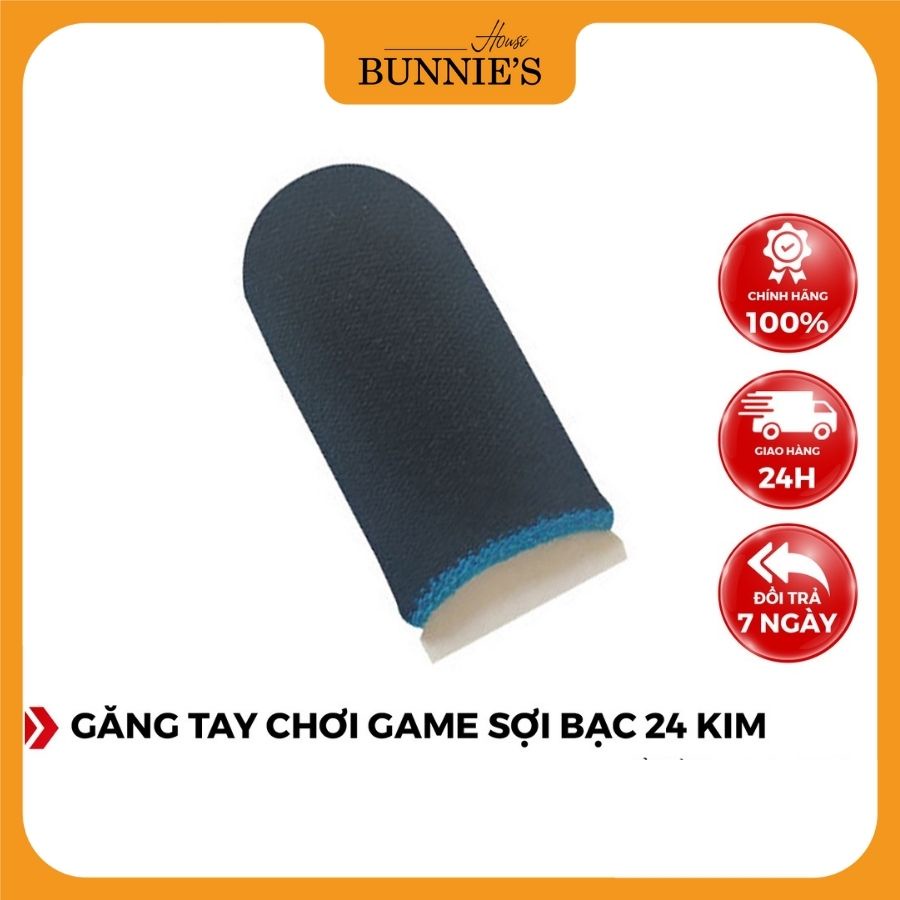 Găng Tay Chơi Game Chống Mồ Hôi Tay Sợi Bạc 24 Kim