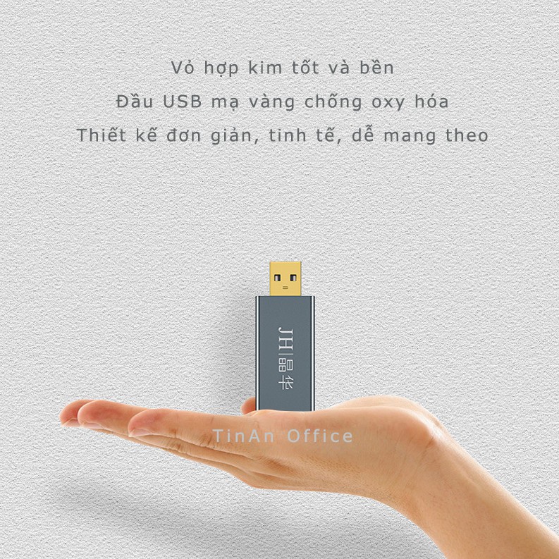 Bộ Chuyển Đổi USB sang Tai nghe/ Micro Loa Giao Diện Âm Thanh cho PS4 Pro USB, Card Âm Thanh JH Gắn Ngoài USB