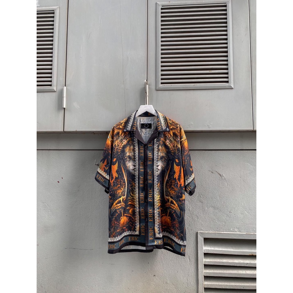 ERIC - Sơmi lụa dáng rộng Oversize kiểu Unisex cho Nam/Nũ THODAN Curban shirt