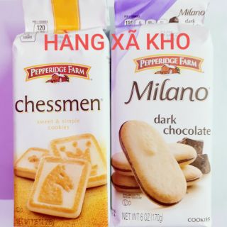 Xã hàng:bánh qui mỹ pepperigde farm có 2 loại chessmen & milano