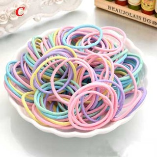 Set 100 dây buộc tóc dễ thương cho bé gái