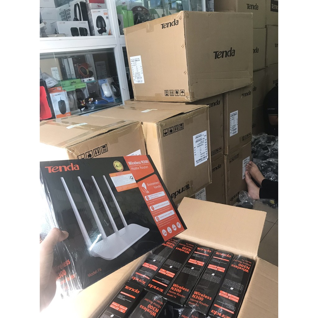 Bộ phát sóng Wifi Tenda 4 anten 300Mps F6 – Hàng Chính Hãng | BigBuy360 - bigbuy360.vn