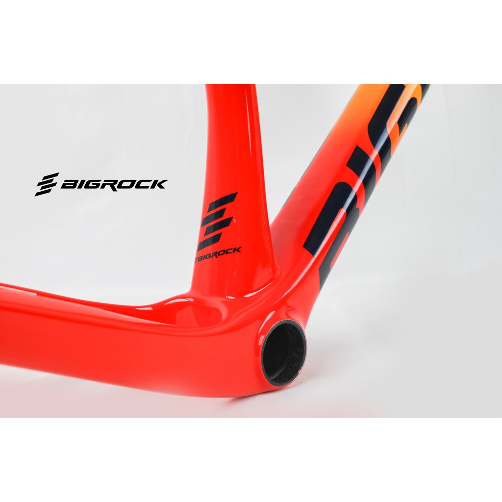 Khung Sườn Xe Đạp Mtb Bigrock Carbon 27.5 29" - Màu Đỏ Cam