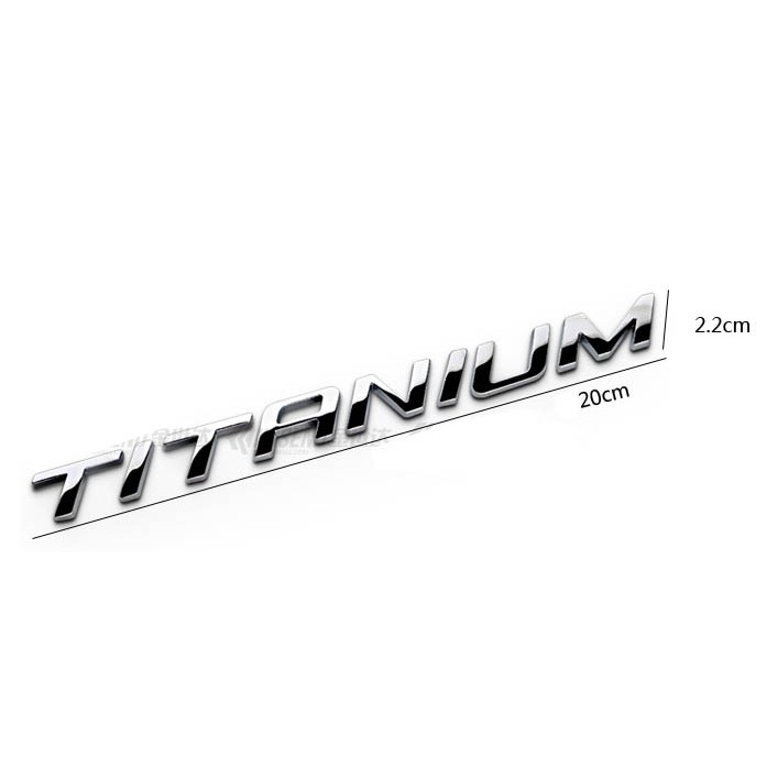 Bộ Chữ Nổi Titanium Kim Loại Dán Trang Trí Xe ô Tô MS-91