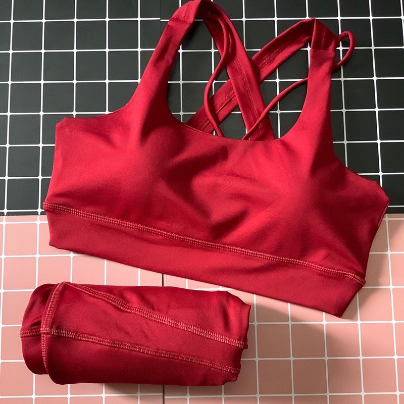 Set bra dây chéo 4 dây tập gym,yoga và thể thao