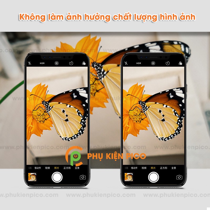 Cường lực camera Vivo V15 độ cứng 9H trong suốt không ảnh hưởng đến chất lượng chụp ảnh - Dán camera Vivo V15