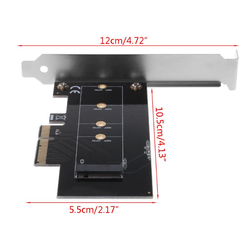 Thẻ Chuyển Đổi PCI-E x4 Cho M.2 SSD XP941 SM951 PM951 M6E 950 PRO