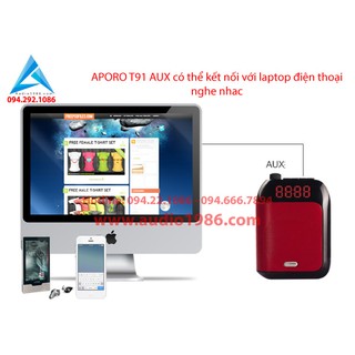 Máy trợ giảng không dây Aporo T9 UHF wireless