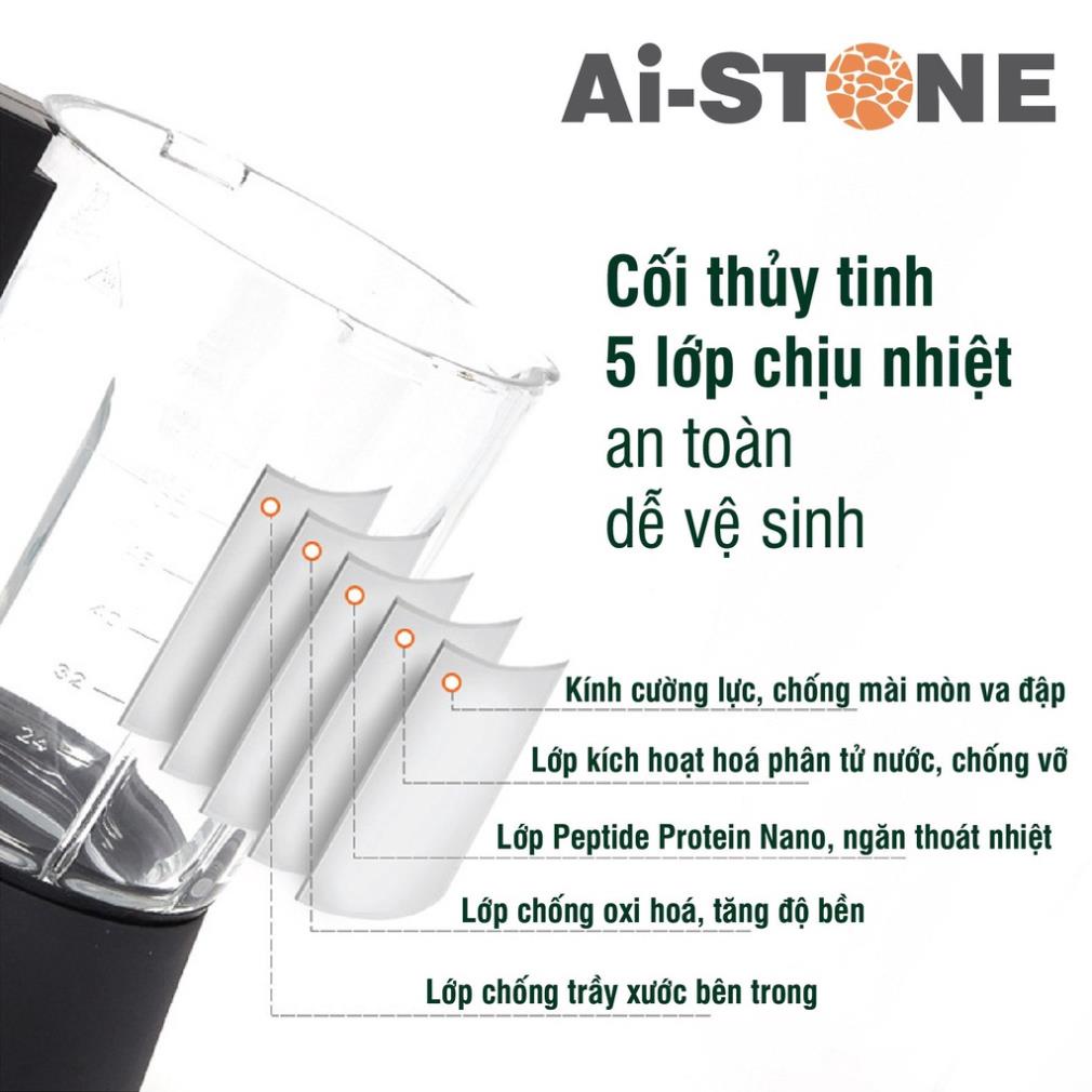Máy Làm Sữa Hạt Ai-STONE AI-600 Chính Hãng Công Suất Cao Dung tích 1750mL - Bảo hành 12 tháng - Pecoda